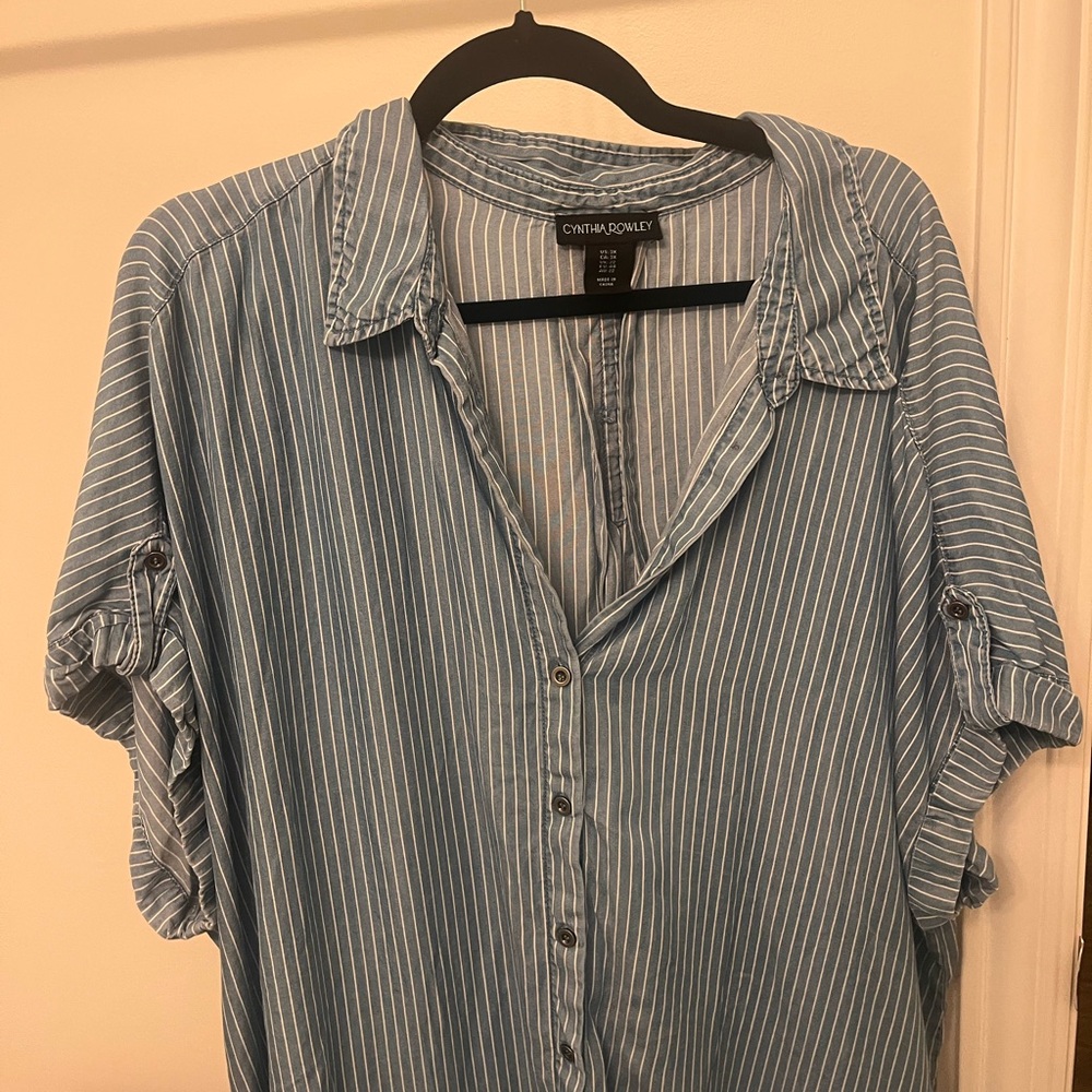 Cynthia Rowley Blue Striped dress